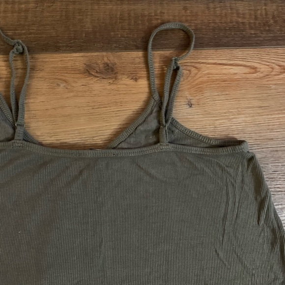 AE ribbed knit tank olive green - Picture 3 of 8